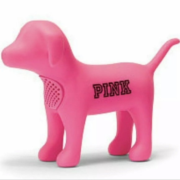 PINK Victoria's Secret Accessories - VICTORIAS SECRET PINK DOG WIRELESS BLUETOOTH SPEAKER W/ USB CORD LIMITED EDITION